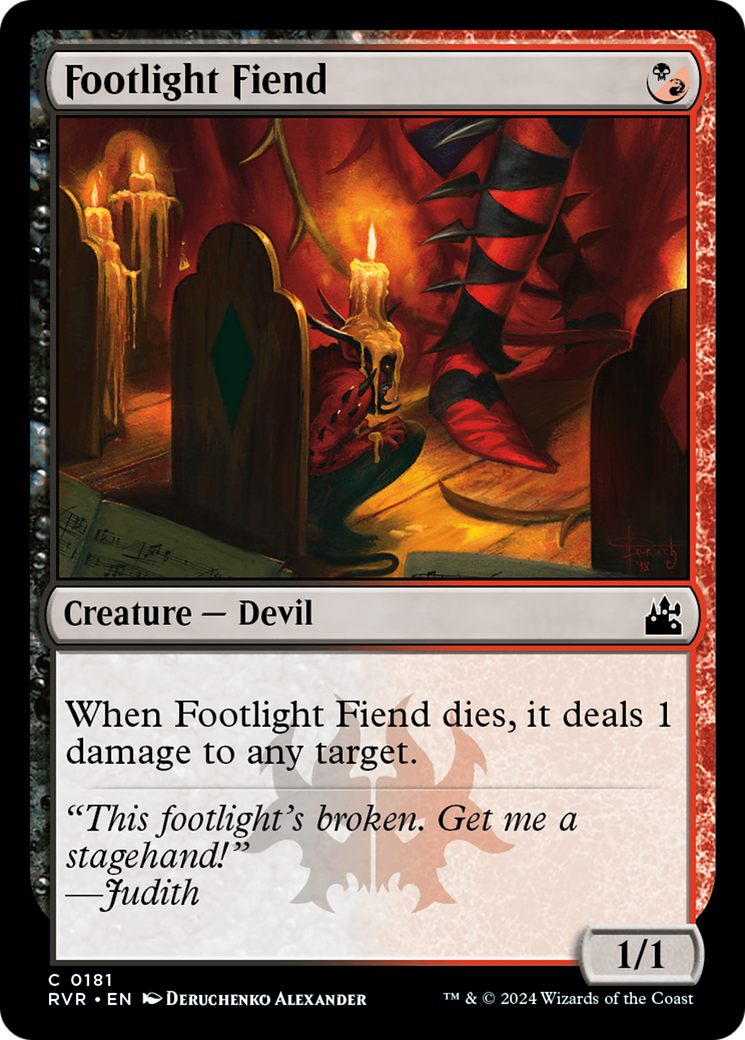Footlight Fiend (RVR-181) - Ravnica Remastered [Common]