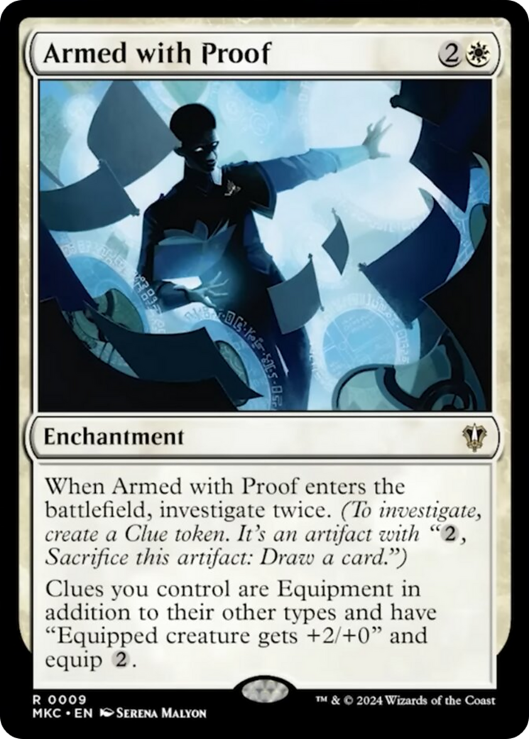 Armed with Proof (MKC-009) - Murders at Karlov Manor Commander [Rare]