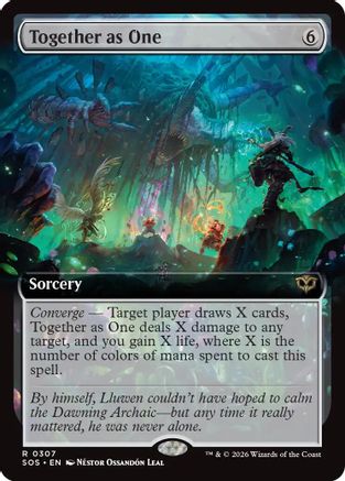 Together as One (Extended Art) (SOS-307) - Secrets of Strixhaven Foil [Rare]