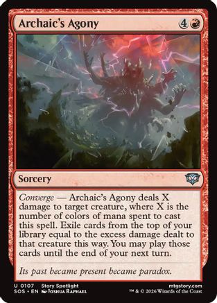 Archaic's Agony (SOS-107) - Secrets of Strixhaven [Uncommon]