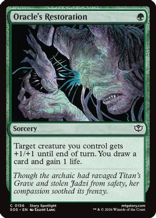 Oracle's Restoration (SOS-156) - Secrets of Strixhaven [Common]