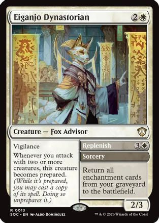 Eiganjo Dynastorian (SOC-013) - Commander: Secrets of Strixhaven [Rare]