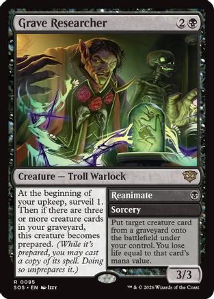 Grave Researcher (SOS-085) - Secrets of Strixhaven [Rare]