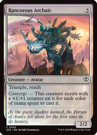 Rancorous Archaic (SOS-002) - Secrets of Strixhaven [Common]