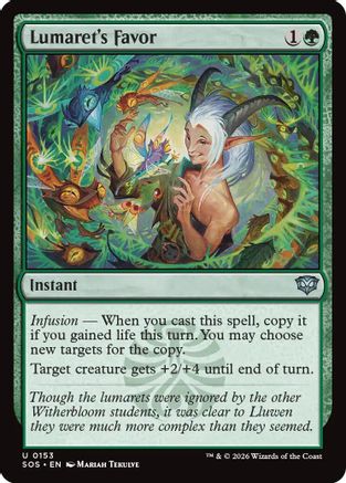 Lumaret's Favor (SOS-153) - Secrets of Strixhaven [Uncommon]