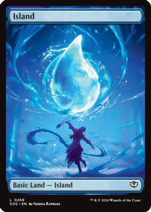 Island (0268) (SOS-268) - Secrets of Strixhaven Foil [Land]