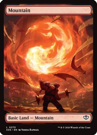 Mountain (0270) (SOS-270) - Secrets of Strixhaven Foil [Land]