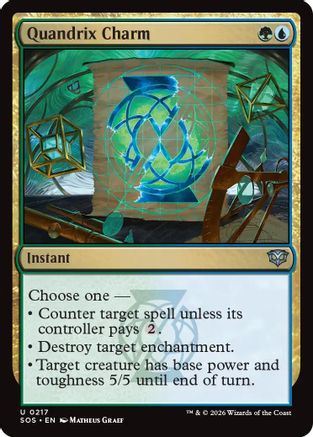 Quandrix Charm (SOS-217) - Secrets of Strixhaven Foil [Uncommon]