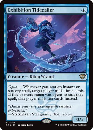 Exhibition Tidecaller (SOS-048) - Secrets of Strixhaven Foil [Rare]