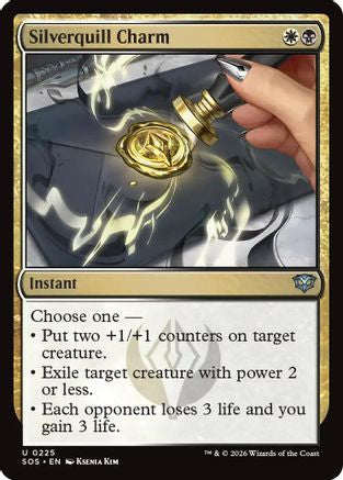 Silverquill Charm (SOS-225) - Secrets of Strixhaven [Uncommon]