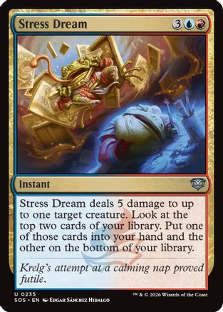 Stress Dream (SOS-235) - Secrets of Strixhaven [Uncommon]