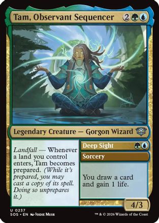 Tam, Observant Sequencer (SOS-237) - Secrets of Strixhaven [Uncommon]