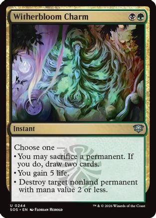 Witherbloom Charm (SOS-244) - Secrets of Strixhaven Foil [Uncommon]