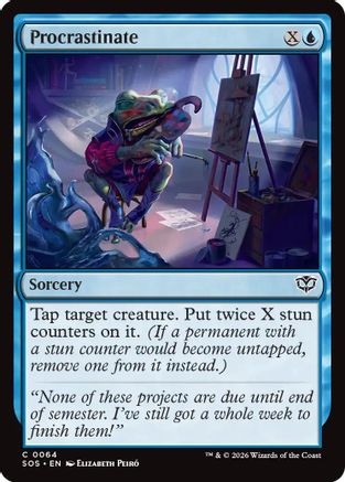 Procrastinate (SOS-064) - Secrets of Strixhaven Foil [Common]