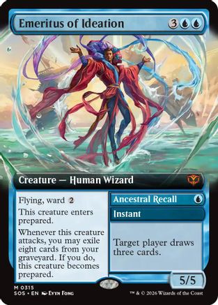 Emeritus of Ideation (Extended Art) (SOS-315) - Secrets of Strixhaven [Mythic]