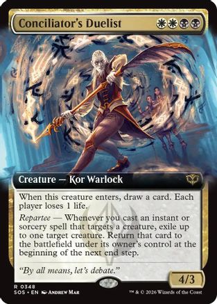 Conciliator's Duelist (Extended Art) (SOS-348) - Secrets of Strixhaven [Rare]