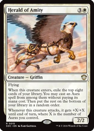 Herald of Amity (SOC-015) - Commander: Secrets of Strixhaven [Rare]