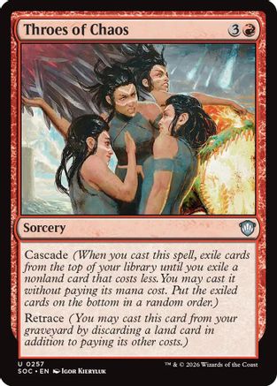 Throes of Chaos (SOC-257) - Commander: Secrets of Strixhaven [Uncommon]
