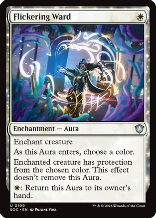 Flickering Ward (SOC-109) - Commander: Secrets of Strixhaven [Uncommon]