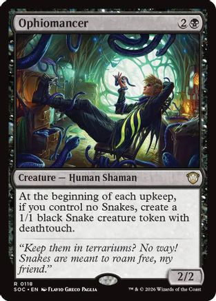 Ophiomancer (SOC-118) - Commander: Secrets of Strixhaven [Rare]
