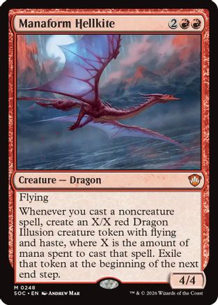 Manaform Hellkite (SOC-248) - Commander: Secrets of Strixhaven [Mythic]
