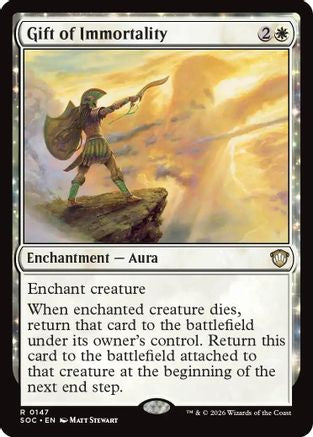 Gift of Immortality (SOC-147) - Commander: Secrets of Strixhaven [Rare]