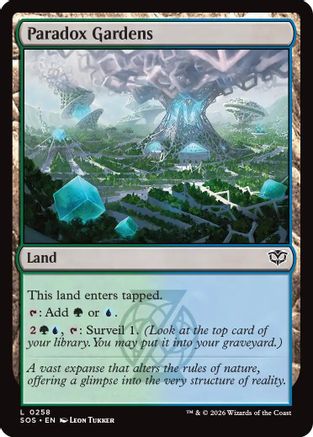Paradox Gardens (SOS-258) - Secrets of Strixhaven [Land]