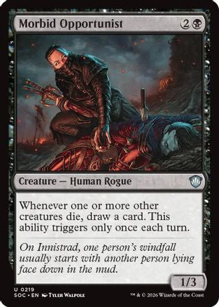 Morbid Opportunist (SOC-219) - Commander: Secrets of Strixhaven [Uncommon]