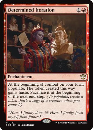 Determined Iteration (SOC-122) - Commander: Secrets of Strixhaven [Rare]