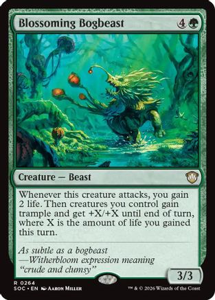 Blossoming Bogbeast (SOC-264) - Commander: Secrets of Strixhaven [Rare]