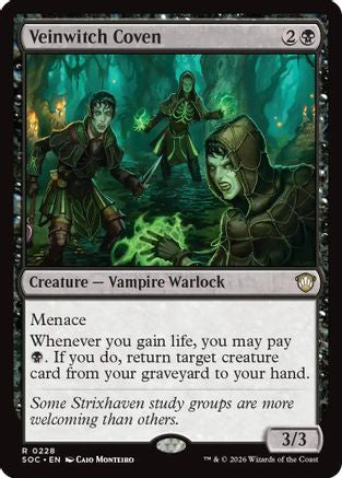 Veinwitch Coven (SOC-228) - Commander: Secrets of Strixhaven [Rare]