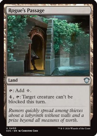 Rogue's Passage (SOC-400) - Commander: Secrets of Strixhaven [Uncommon]