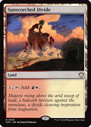 Sunscorched Divide (SOC-410) - Commander: Secrets of Strixhaven [Rare]