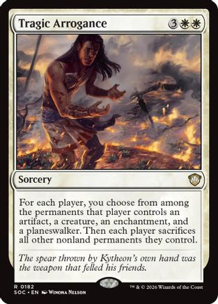 Tragic Arrogance (SOC-182) - Commander: Secrets of Strixhaven [Rare]