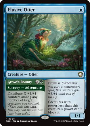 Elusive Otter (SOC-306) - Commander: Secrets of Strixhaven [Rare]
