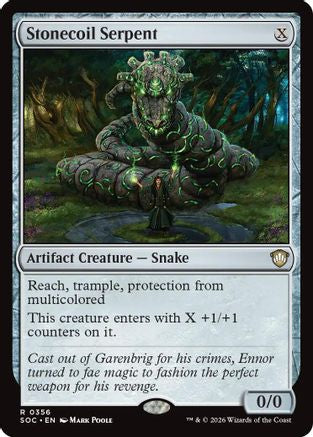 Stonecoil Serpent (SOC-356) - Commander: Secrets of Strixhaven [Rare]
