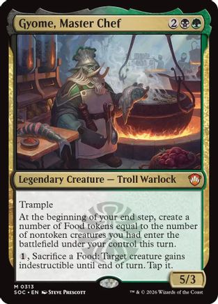 Gyome, Master Chef (SOC-313) - Commander: Secrets of Strixhaven [Mythic]