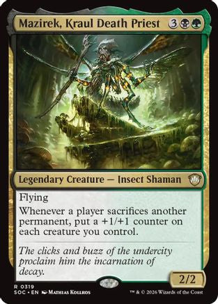 Mazirek, Kraul Death Priest (SOC-319) - Commander: Secrets of Strixhaven [Rare]