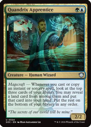 Quandrix Apprentice (SOC-324) - Commander: Secrets of Strixhaven [Uncommon]