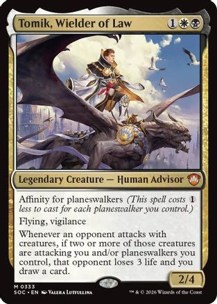 Tomik, Wielder of Law (SOC-333) - Commander: Secrets of Strixhaven [Mythic]