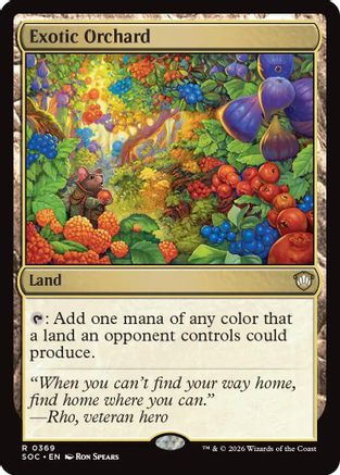 Exotic Orchard (SOC-369) - Commander: Secrets of Strixhaven [Rare]