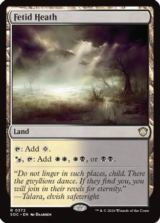 Fetid Heath (SOC-372) - Commander: Secrets of Strixhaven [Rare]