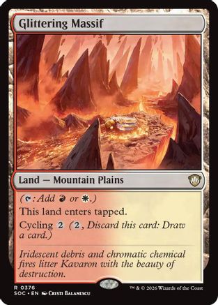 Glittering Massif (SOC-376) - Commander: Secrets of Strixhaven [Rare]