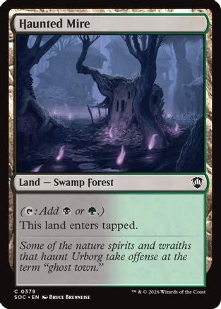 Haunted Mire (SOC-379) - Commander: Secrets of Strixhaven [Common]
