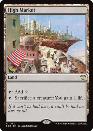 High Market (SOC-380) - Commander: Secrets of Strixhaven [Rare]
