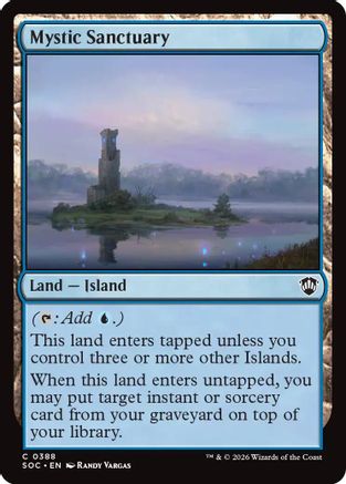 Mystic Sanctuary (SOC-388) - Commander: Secrets of Strixhaven [Common]