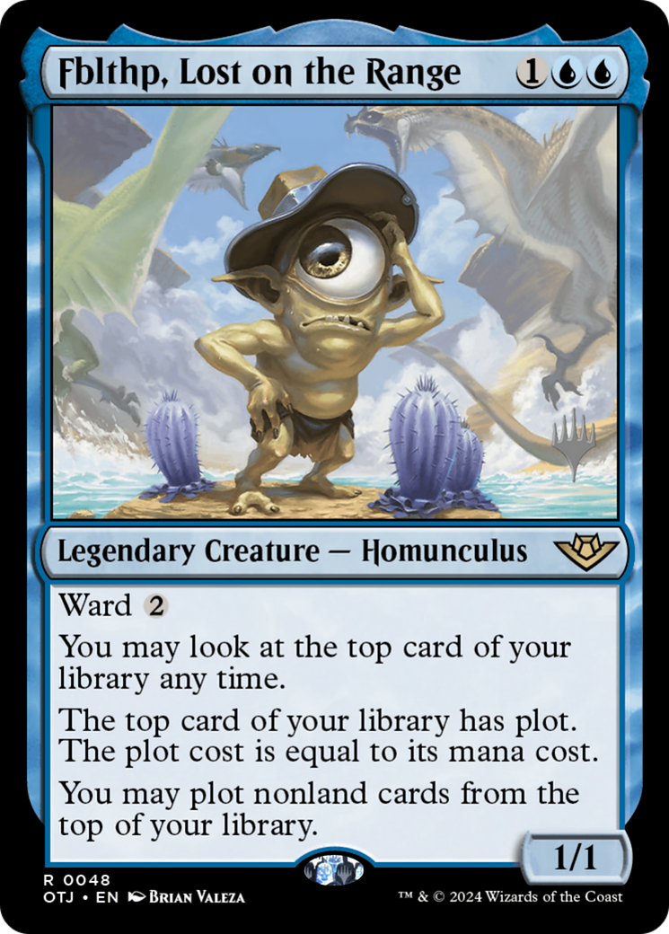 Fblthp, Lost on the Range (POTJ-48P) - Outlaws of Thunder Junction Promos Foil [Rare]