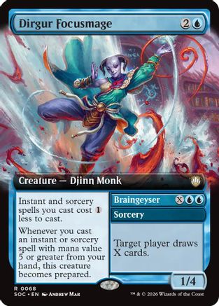 Dirgur Focusmage (Extended Art) (SOC-068) - Commander: Secrets of Strixhaven [Rare]