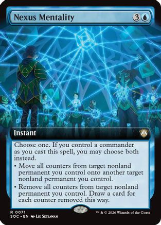 Nexus Mentality (Extended Art) (SOC-071) - Commander: Secrets of Strixhaven [Rare]