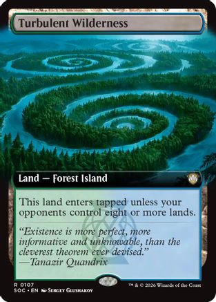 Turbulent Wilderness (Extended Art) (SOC-107) - Commander: Secrets of Strixhaven [Rare]